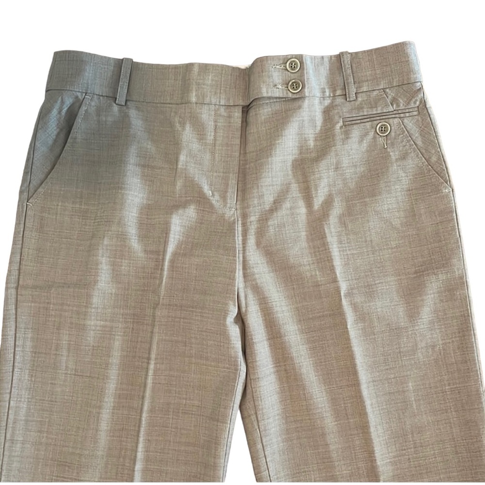 BCBG Tan lightweight, wide leg, wool Dress‎ Pants - size 12
